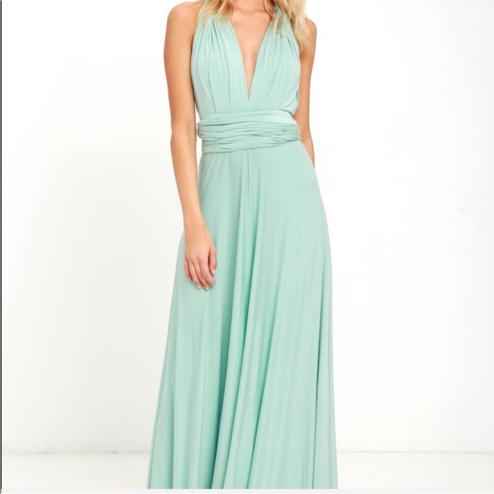 Lulu's Soft Mint Green Dress